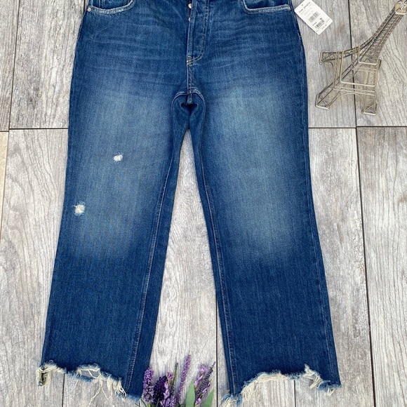 Free People cut off raw hem jeans size 30 - Picture 2 of 6